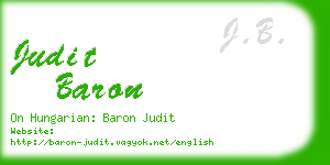 judit baron business card